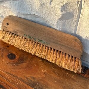 Vintage Charm No 4462 12 Inch Wooden Brush Made in USA Industrial Decor